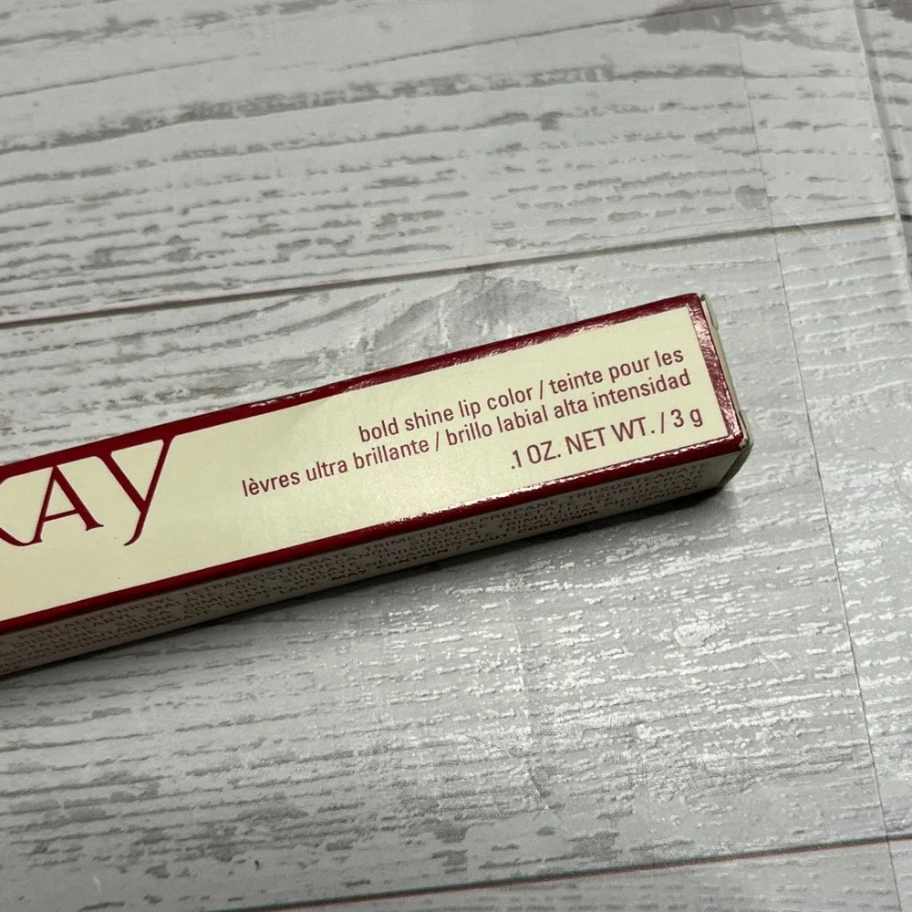 Mary Kay Bold Shine Lip Color Red High Intensity Ultra Brilliant 0.1 oz NEW